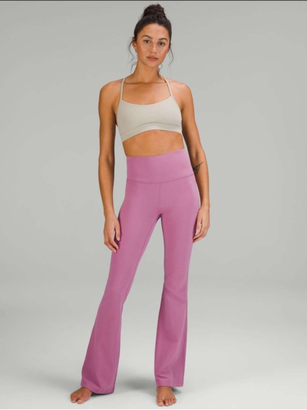 Lululemon Groove Super-High-Rise Flared Pant Nulu Velvet Dust